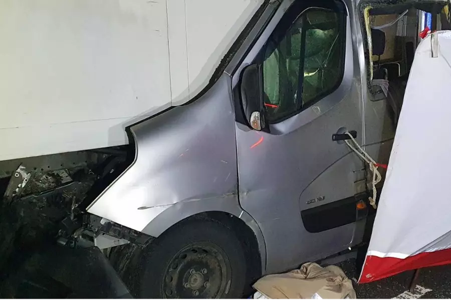 В Чехии на трассе D1 в столкновении фургона и грузовика погибли три иностранца