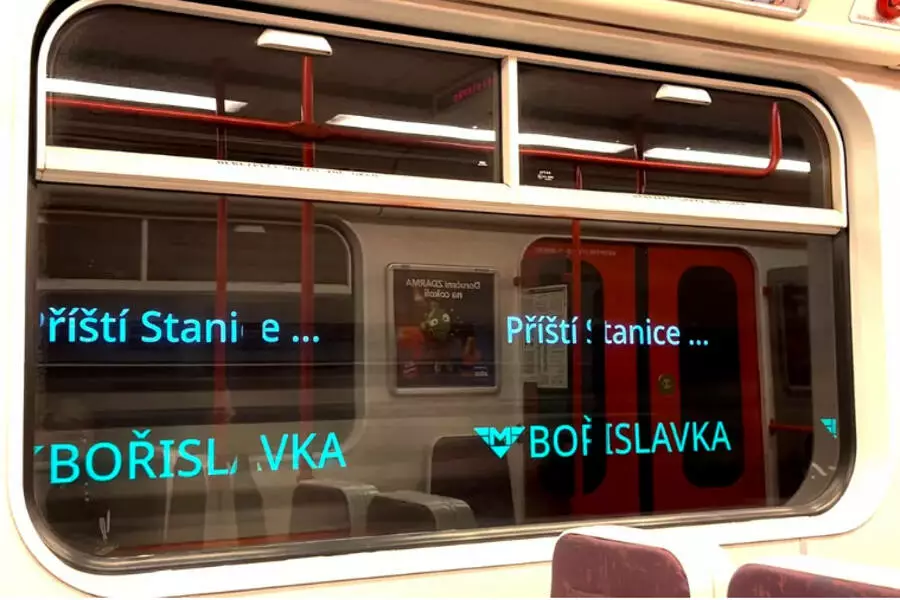 В метро Праги тестируют уникальную информационную систему