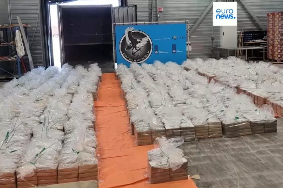 Таможня Роттердама обнаружила рекордную партию наркотиков — 8 тонн кокаина