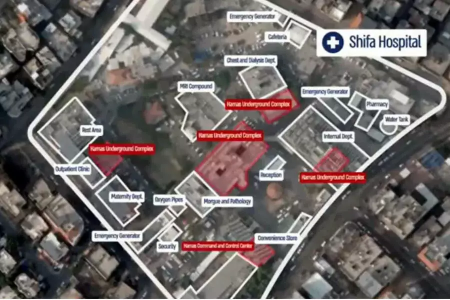 По данным ЦАХАЛа, главный штаб ХАМАС находится под центральной больницей Газы