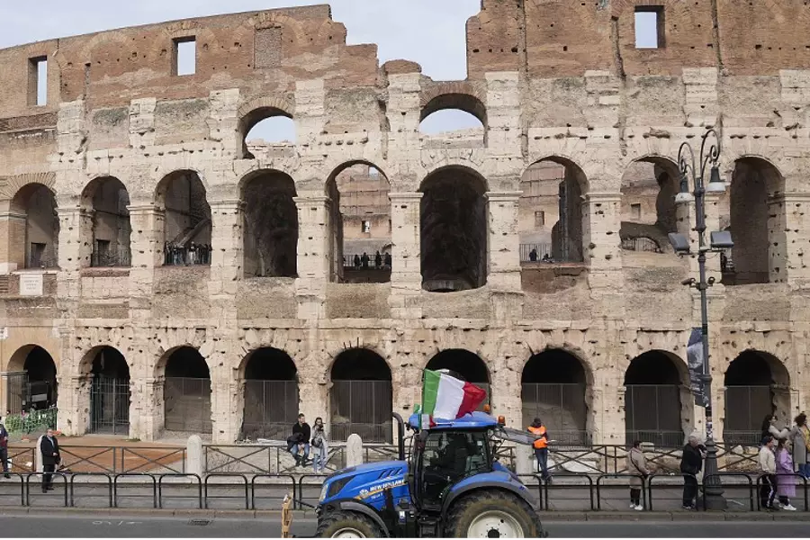 Протест фермеров Италии дошел до Рима