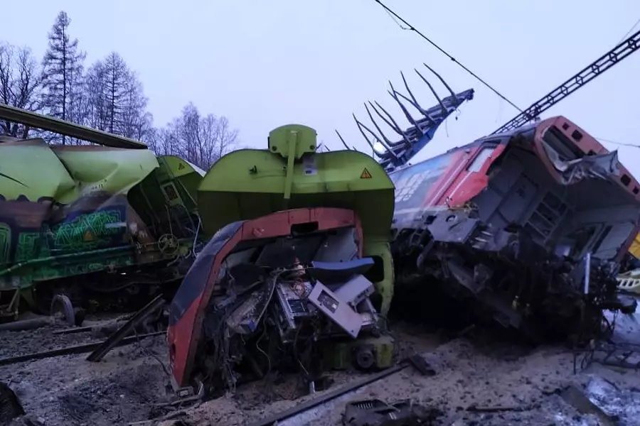 В Ческе-Тршебовой столкнулись два грузовых поезда, ущерб оценили в 150 млн крон