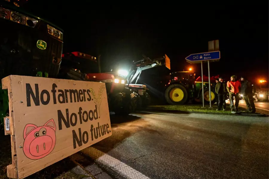 Немецкие фермеры из-за протеста перекрыли пограничные переходы с Чехией