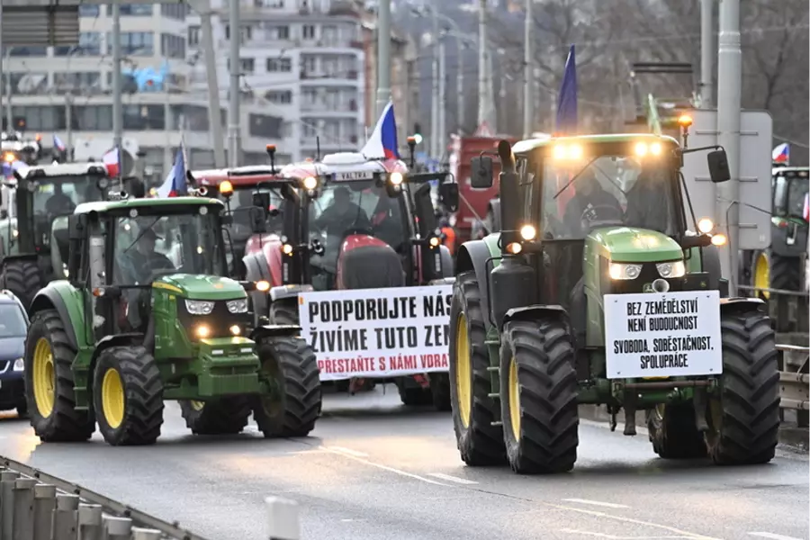 Фермерский протест в Праге начнется 7 марта с 6 утра