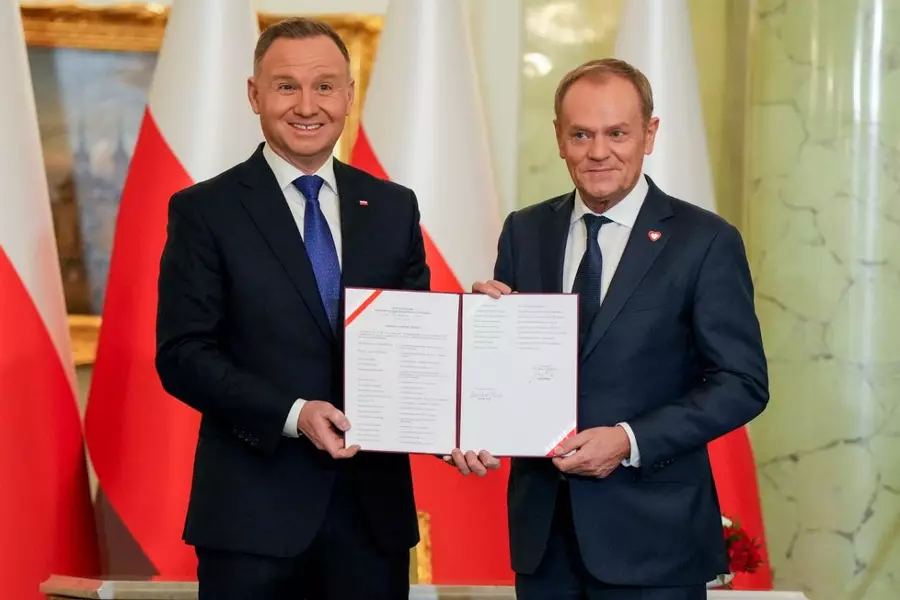 Новый премьер-министр Польши Дональд Туск дал присягу президенту Анджею Дуде
