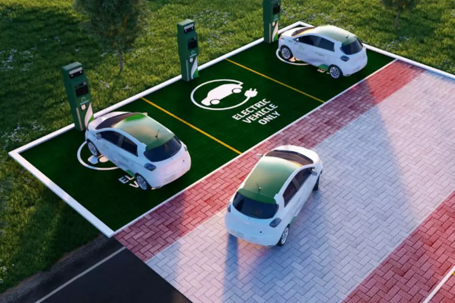 В Праге планируют отменить бесплатный паркинг для электромобилей