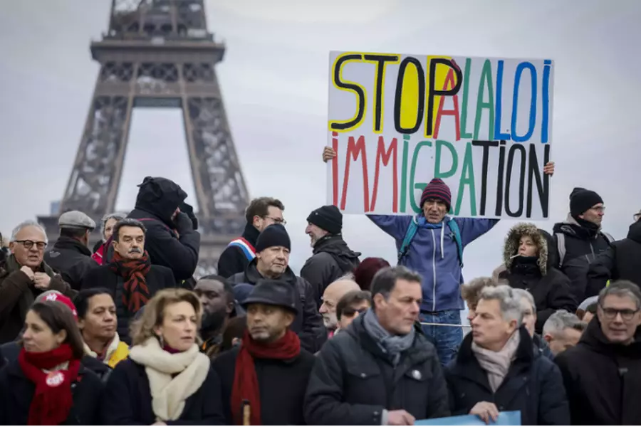 Десятки тысяч французов протестовали против нового иммиграционного закона