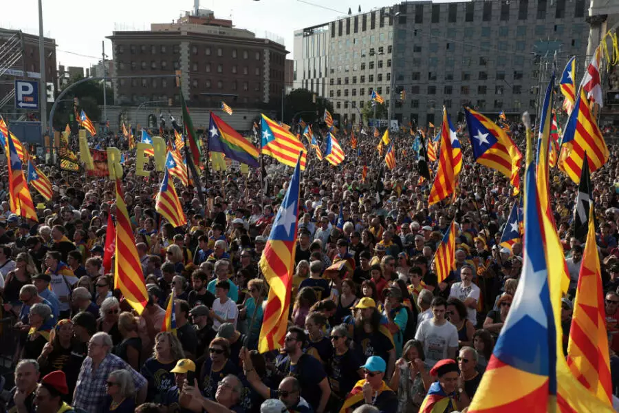 Движение за независимость Каталонии продемонстрировало свою силу на митинге 2023 года