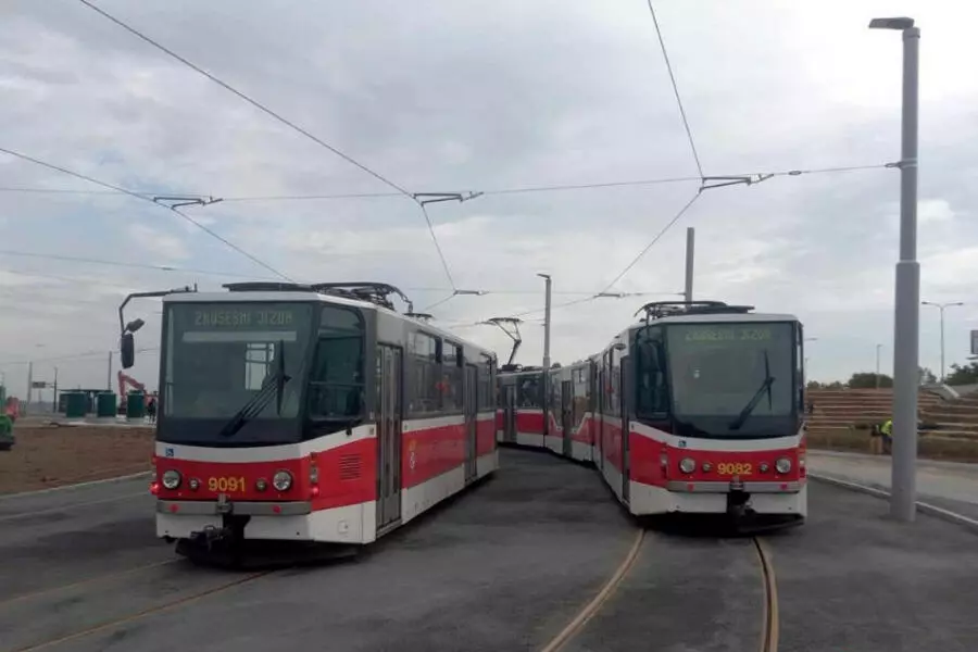 Сегодня в Праге вводится в эксплуатацию новая трамвайная линия Холине-Сливенец