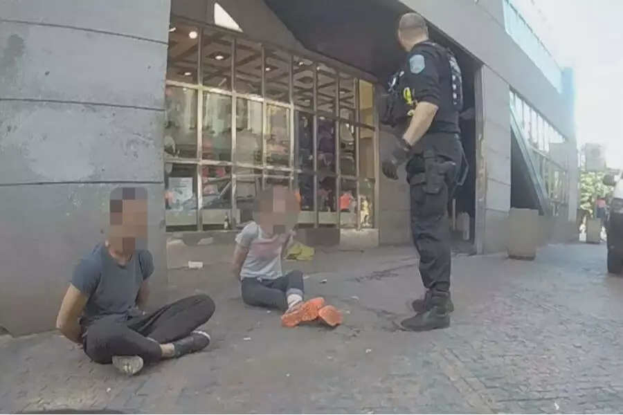 Конфликт между мужчиной, женщиной, ее собакой и полицейскими в центре Праги