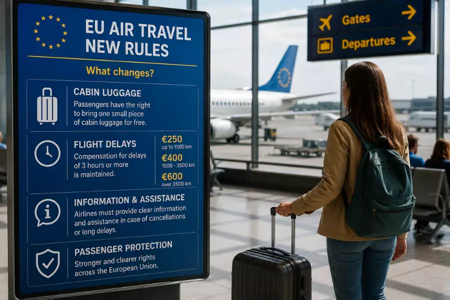 Европарламент утвердил новые правила для авиаперелётов