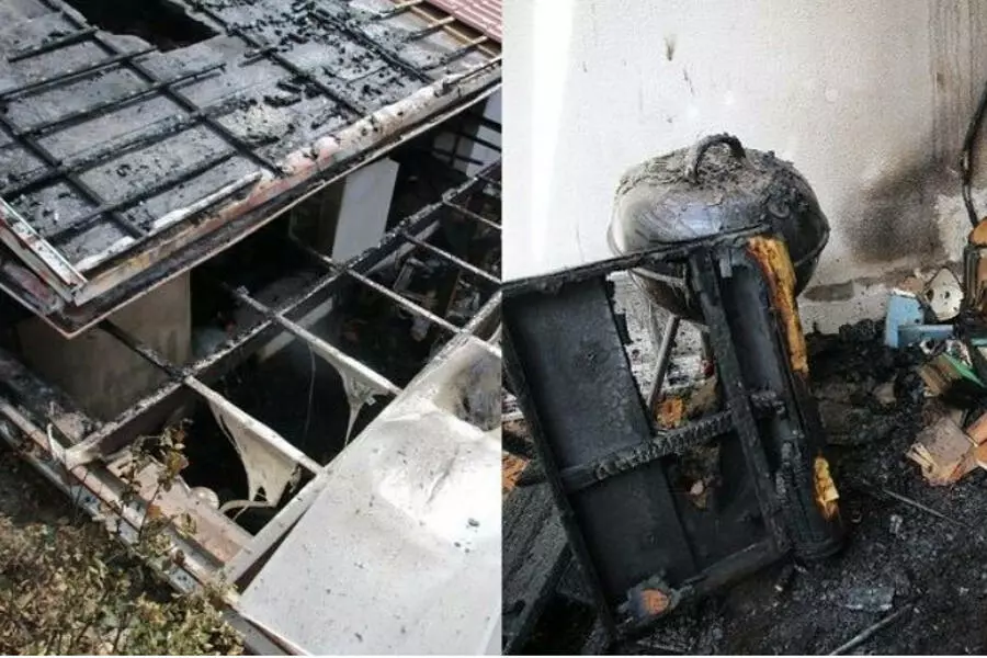 В Градце-Кралове задержали 68-летнего поджигателя на остановке рядом с пожаром