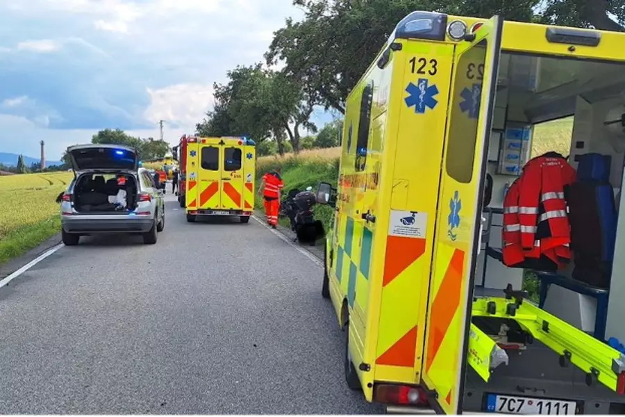 На юге Богемии произошла массовая авария, погибли двое мотоциклистов