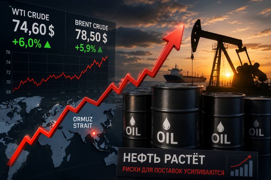 Нефть резко подорожала после нового витка конфликта США и Ирана